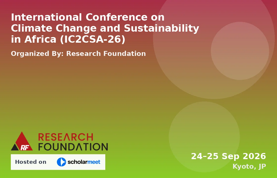 International Conference on Climate Change and Sustainability in Africa (IC2CSA-26)
