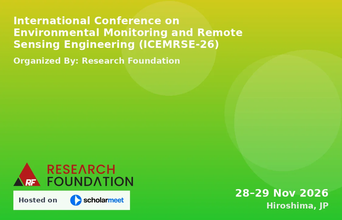 International Conference on Environmental Monitoring and Remote Sensing Engineering (ICEMRSE-26)