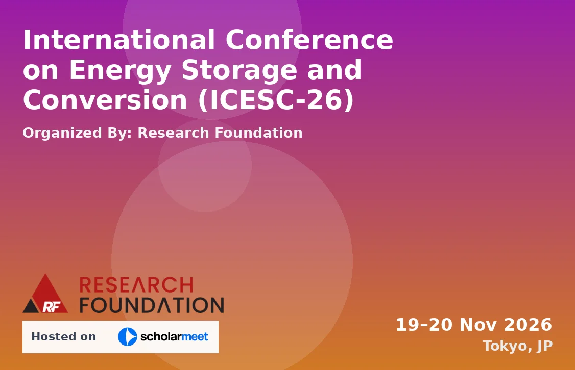 International Conference on Energy Storage and Conversion (ICESC-26)