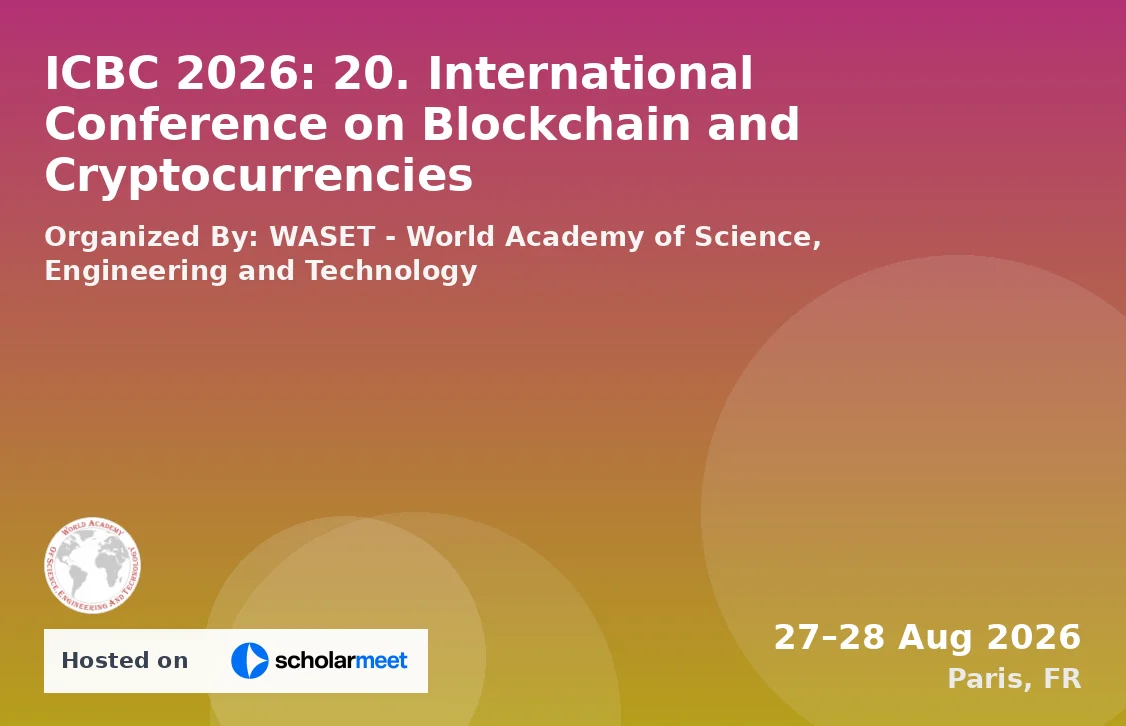 ICBC 2026: 20. International Conference on Blockchain and Cryptocurrencies