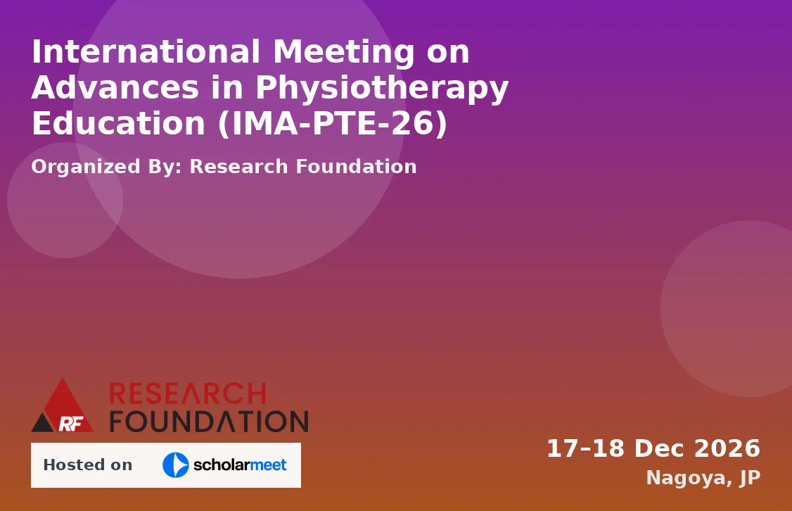 International Meeting on Advances in Physiotherapy Education (IMA-PTE-26)