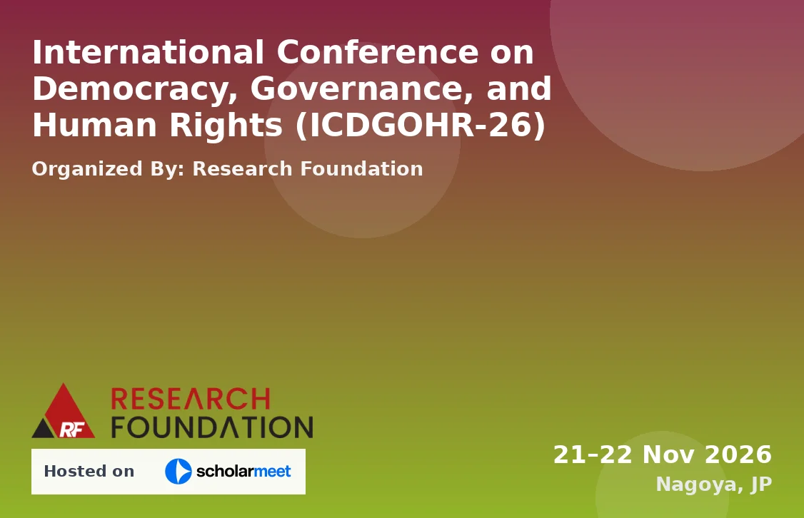 International Conference on Democracy, Governance, and Human Rights (ICDGOHR-26)