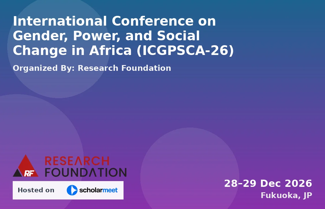 International Conference on Gender, Power, and Social Change in Africa (ICGPSCA-26)
