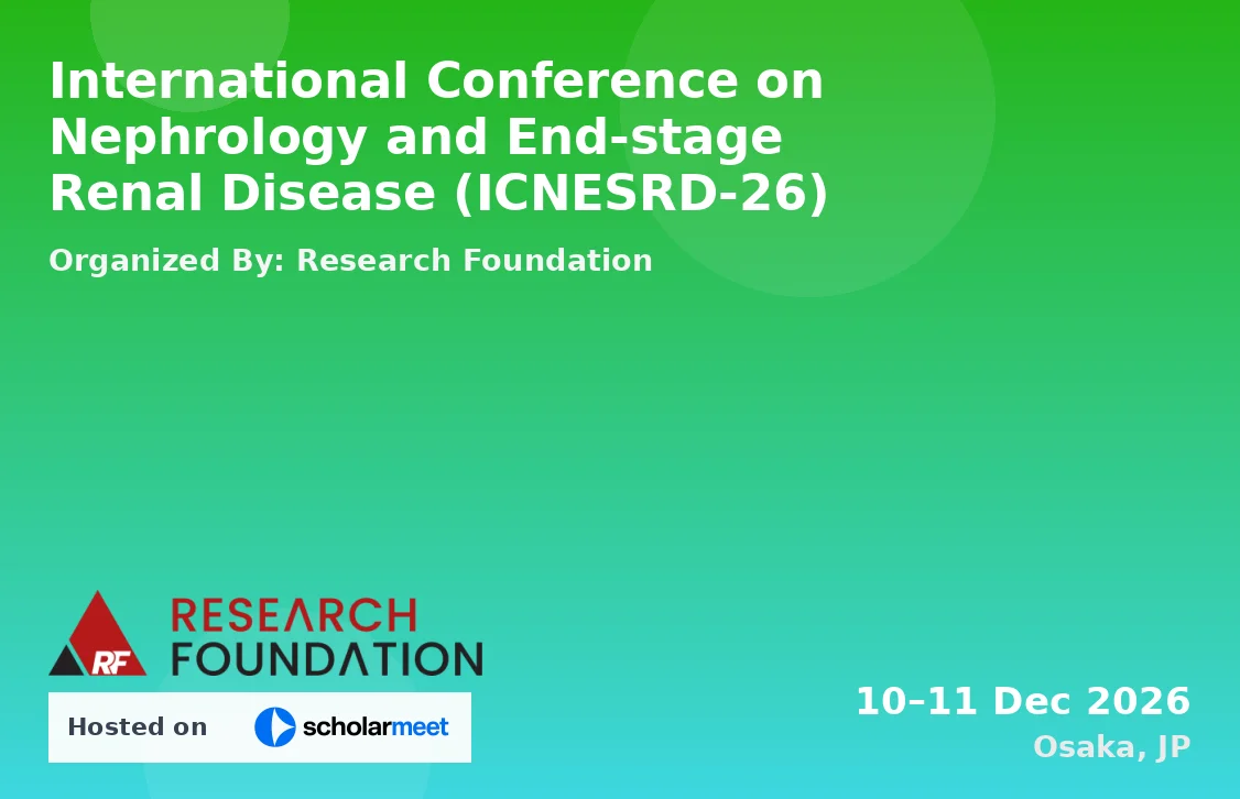 International Conference on Nephrology and End-stage Renal Disease (ICNESRD-26)