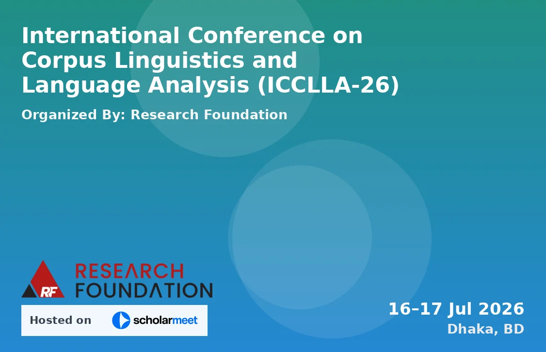 International Conference on Corpus Linguistics and Language Analysis (ICCLLA-26)