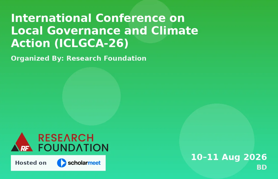 International Conference on Local Governance and Climate Action (ICLGCA-26)