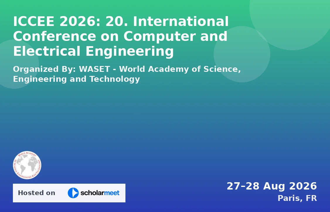 ICCEE 2026: 20. International Conference on Computer and Electrical Engineering