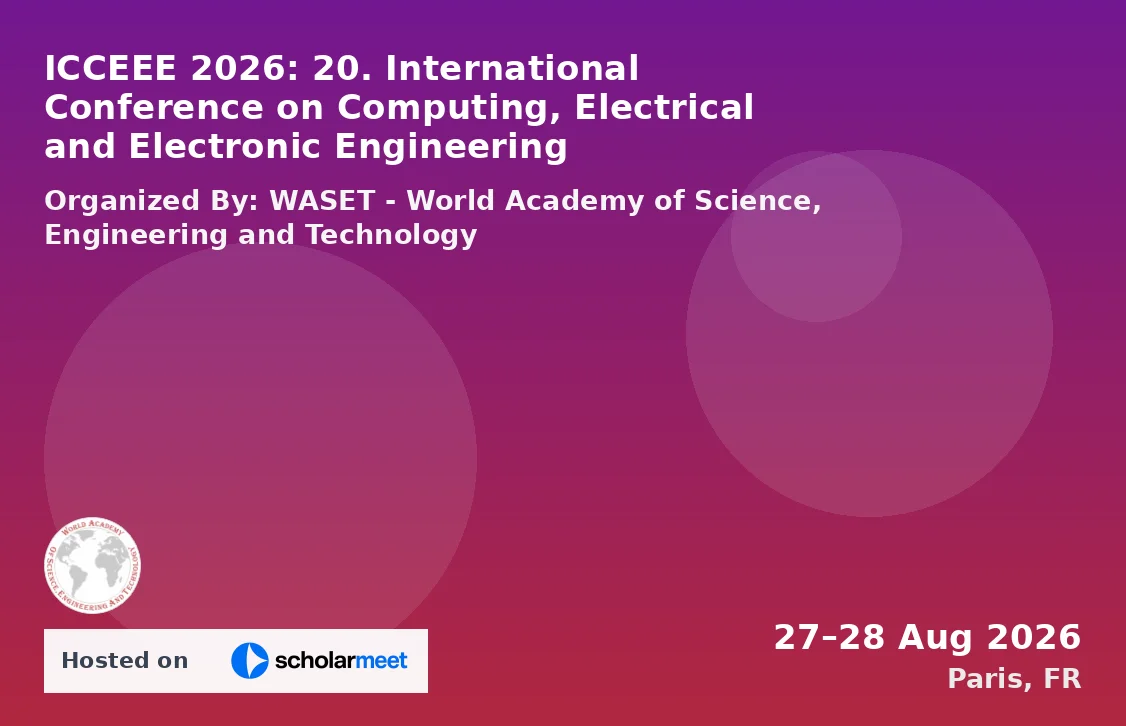 ICCEEE 2026: 20. International Conference on Computing, Electrical and Electronic Engineering