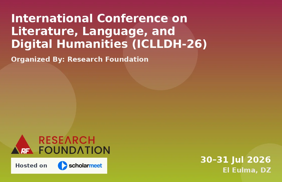 International Conference on Literature, Language, and Digital Humanities (ICLLDH-26)