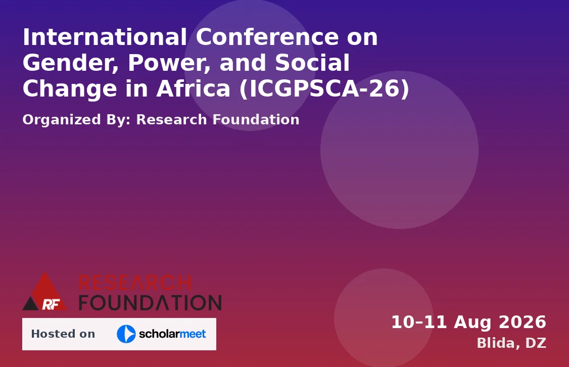 International Conference on Gender, Power, and Social Change in Africa (ICGPSCA-26)