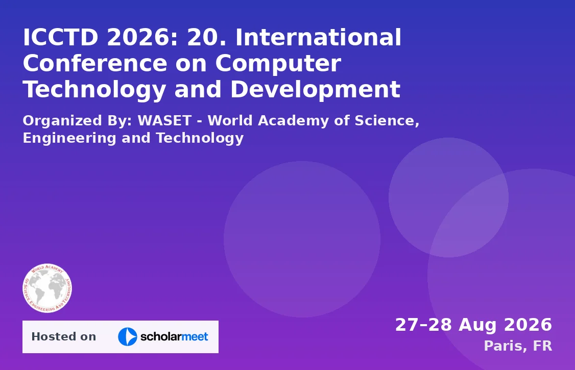 ICCTD 2026: 20. International Conference on Computer Technology and Development