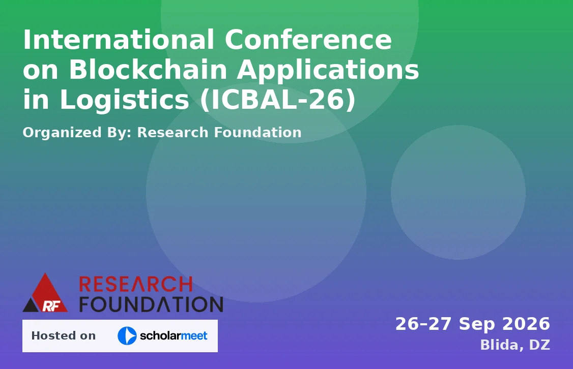 International Conference on Blockchain Applications in Logistics (ICBAL-26)