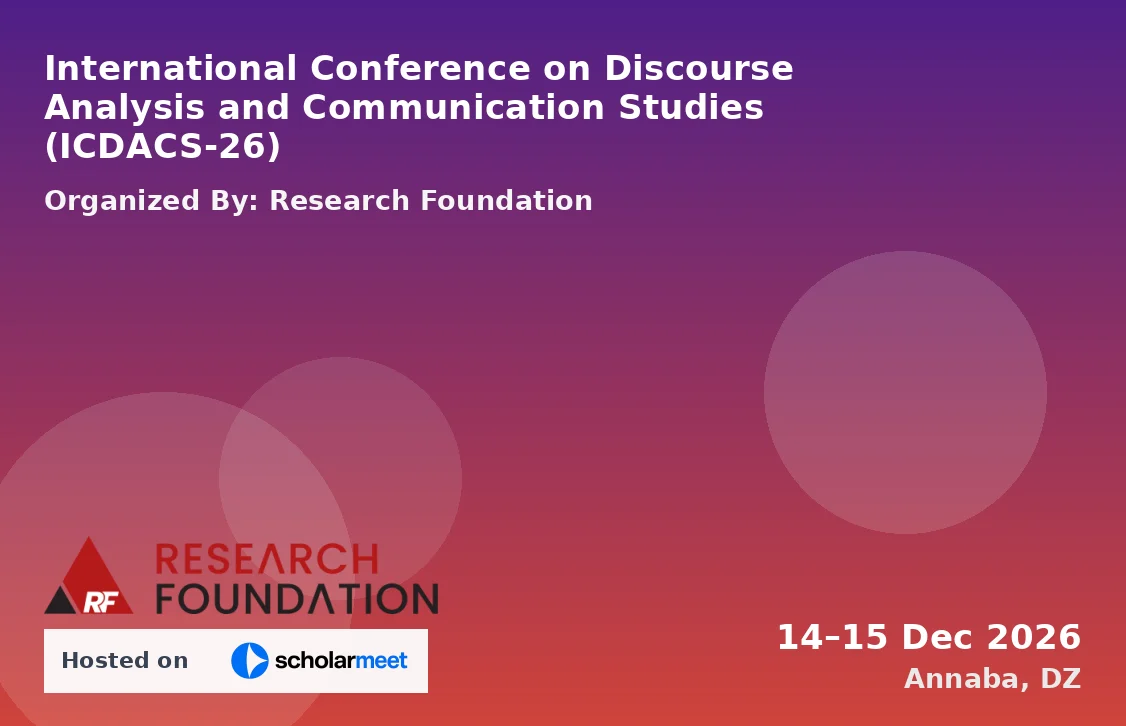 International Conference on Discourse Analysis and Communication Studies (ICDACS-26)
