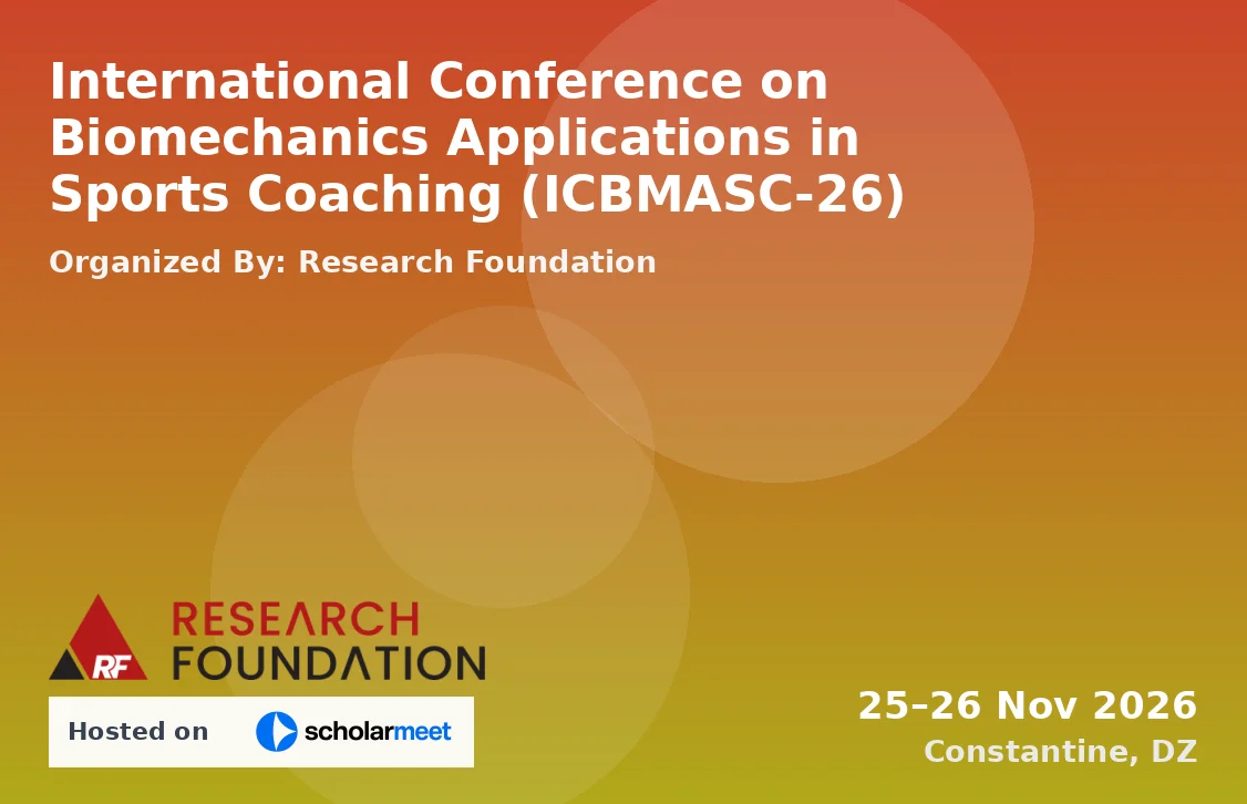 International Conference on Biomechanics Applications in Sports Coaching (ICBMASC-26)