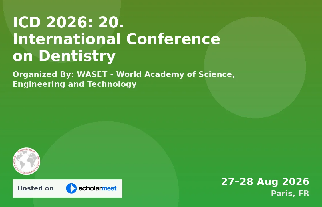 ICD 2026: 20. International Conference on Dentistry