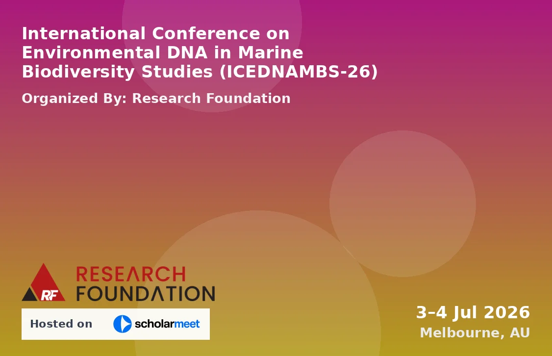 International Conference on Environmental DNA in Marine Biodiversity Studies (ICEDNAMBS-26)