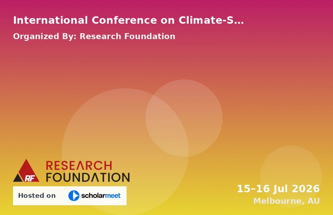International Conference on Climate-Smart Agriculture and Ecosystem Services for Resilience (ICCSAESR-26)
