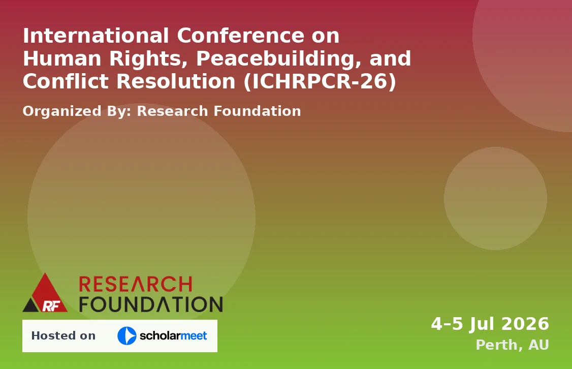 International Conference on Human Rights, Peacebuilding, and Conflict Resolution (ICHRPCR-26)