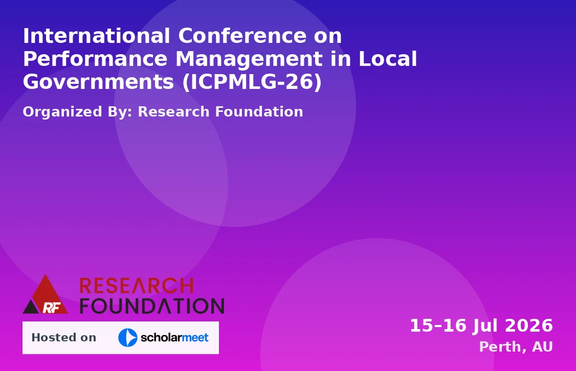 International Conference on Performance Management in Local Governments (ICPMLG-26)