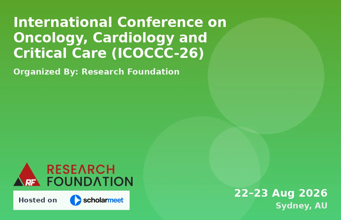 International Conference on Oncology, Cardiology and Critical Care (ICOCCC-26)