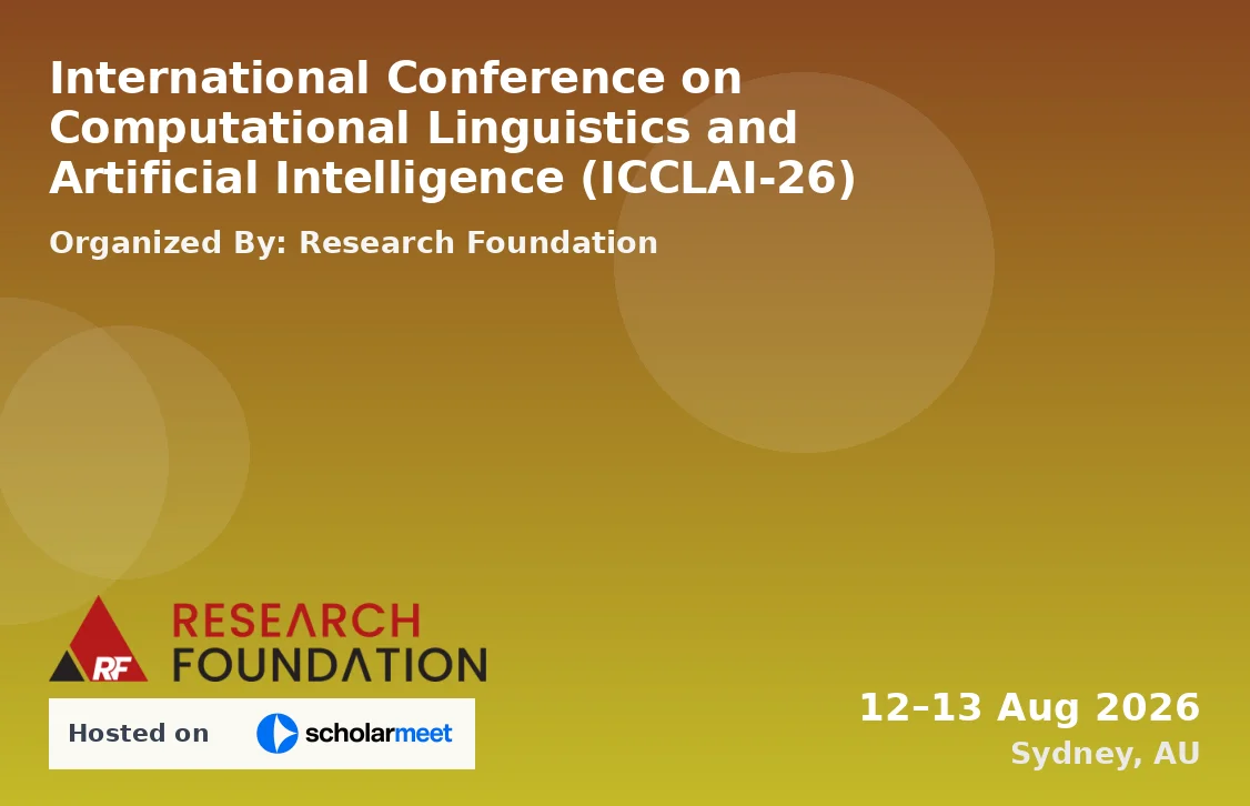 International Conference on Computational Linguistics and Artificial Intelligence (ICCLAI-26)