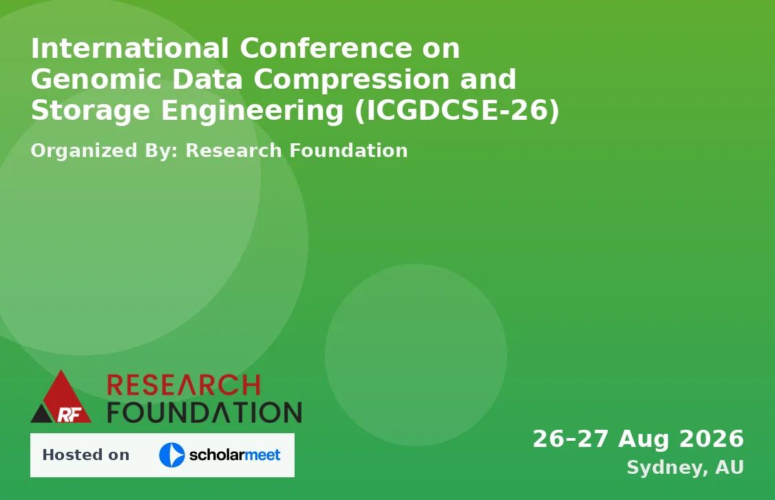 International Conference on Genomic Data Compression and Storage Engineering (ICGDCSE-26)