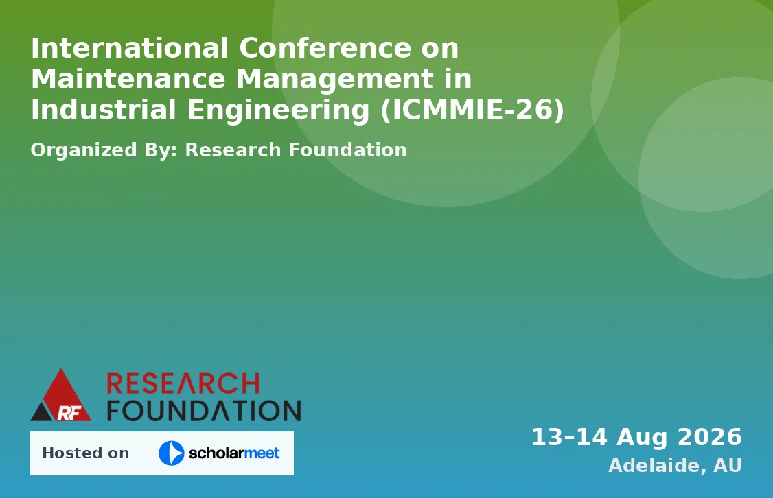International Conference on Maintenance Management in Industrial Engineering (ICMMIE-26)