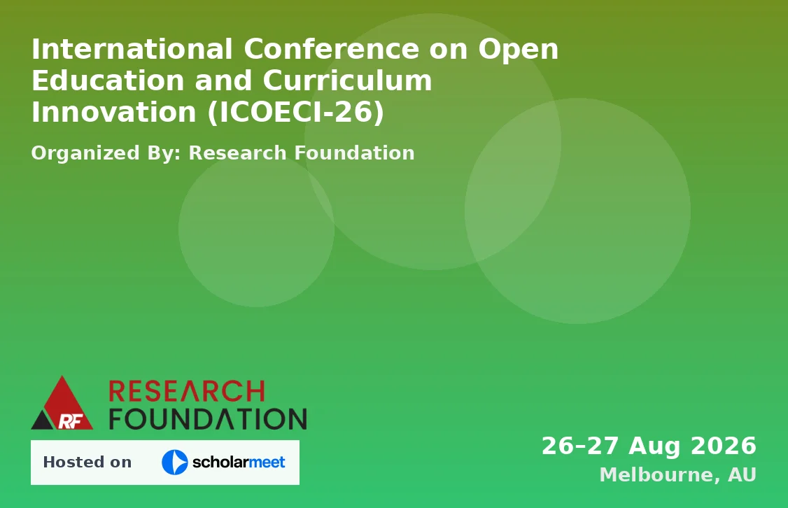 International Conference on Open Education and Curriculum Innovation (ICOECI-26)