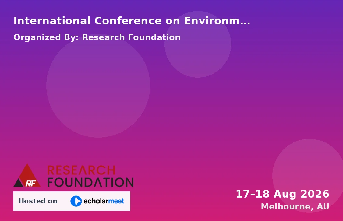 International Conference on Environmental Engineering Using Remote Sensing Applications (ICEERSA-26)