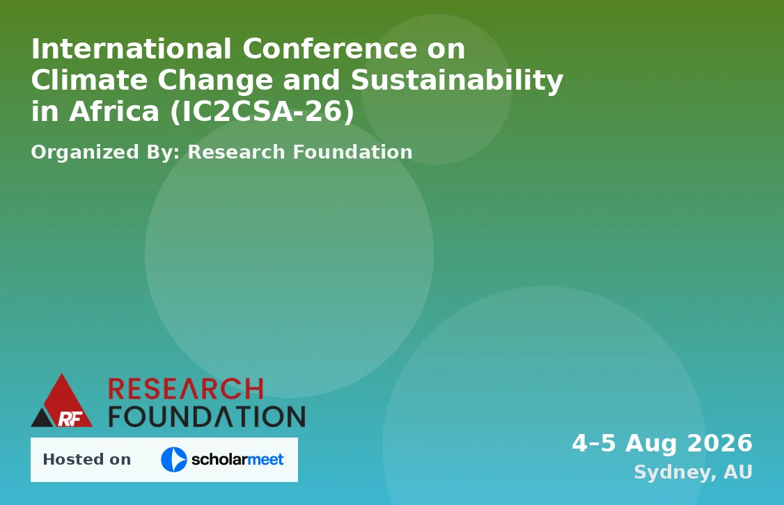 International Conference on Climate Change and Sustainability in Africa (IC2CSA-26)
