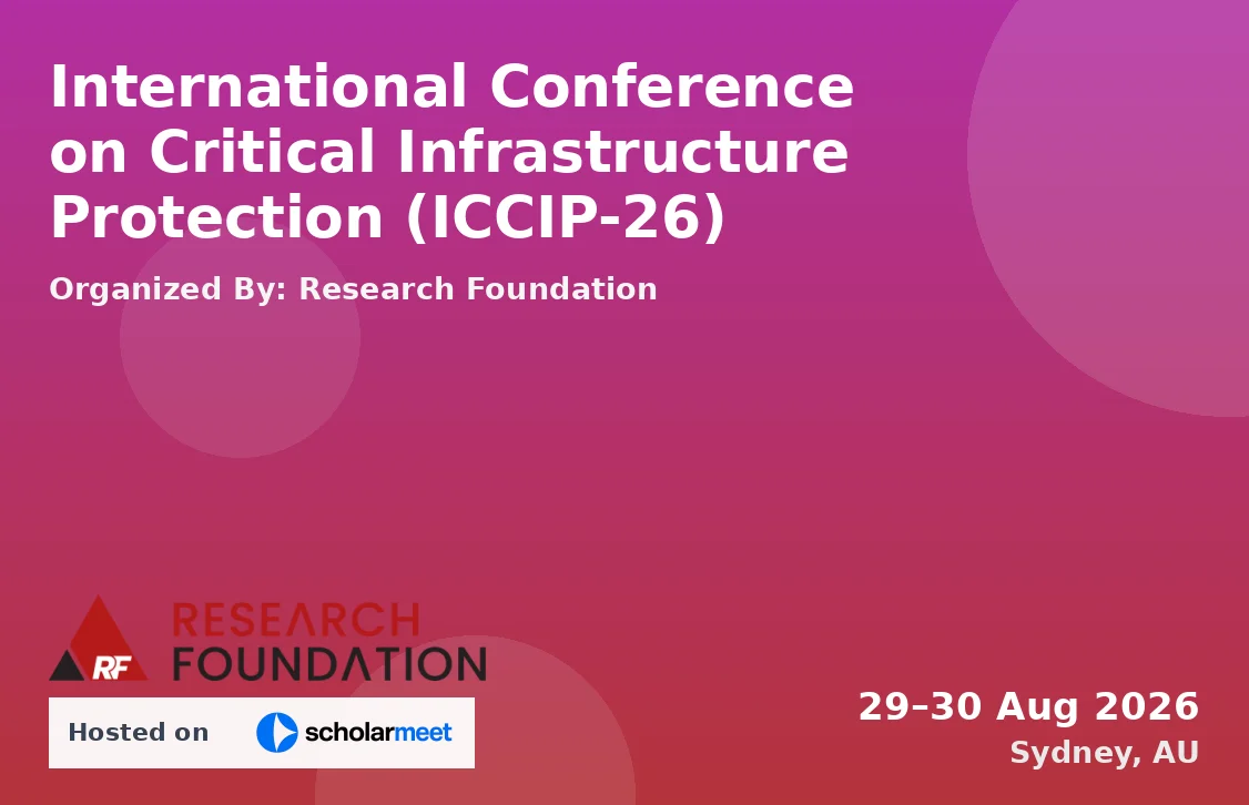 International Conference on Critical Infrastructure Protection (ICCIP-26)