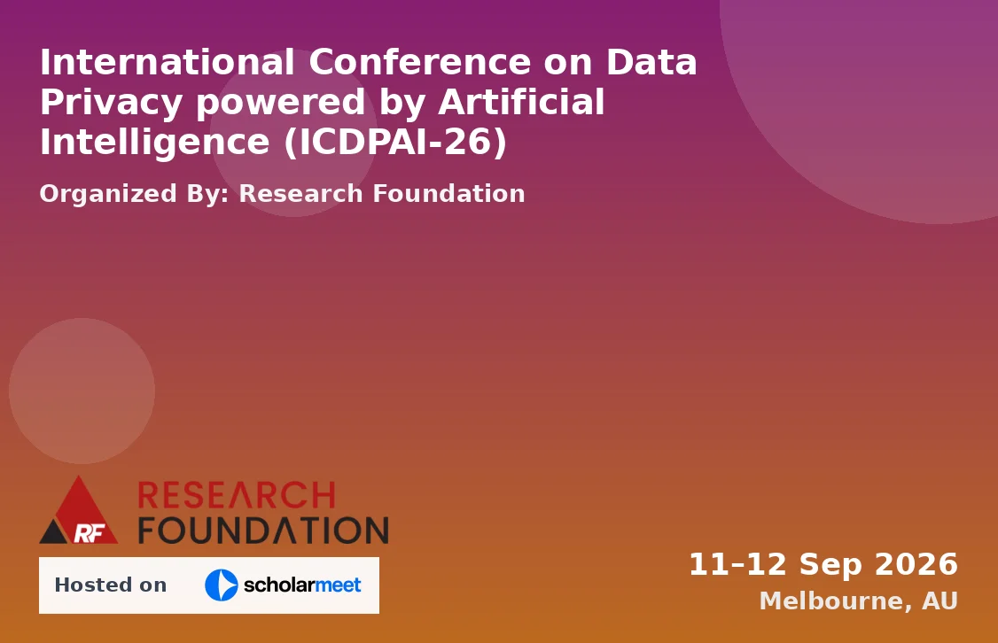 International Conference on Data Privacy powered by Artificial Intelligence (ICDPAI-26)