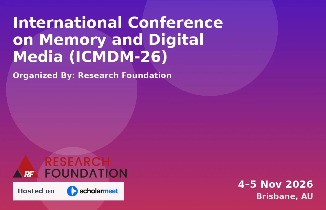 International Conference on Memory and Digital Media (ICMDM-26)
