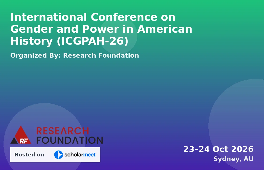 International Conference on Gender and Power in American History (ICGPAH-26)