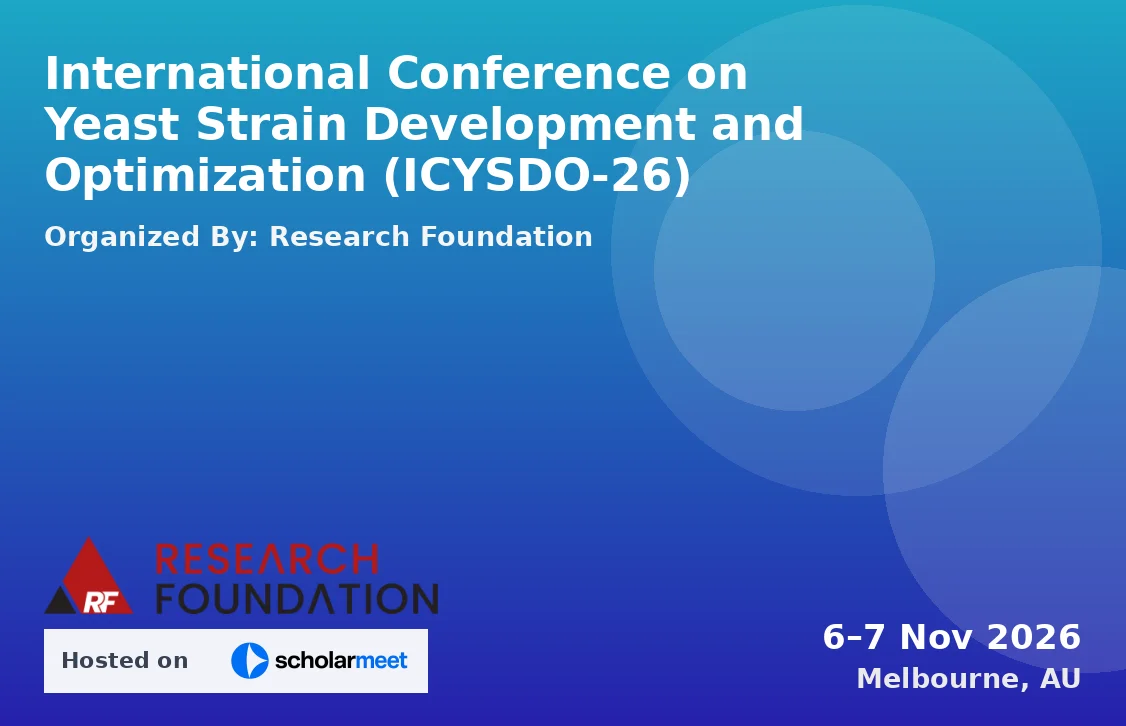 International Conference on Yeast Strain Development and Optimization (ICYSDO-26)