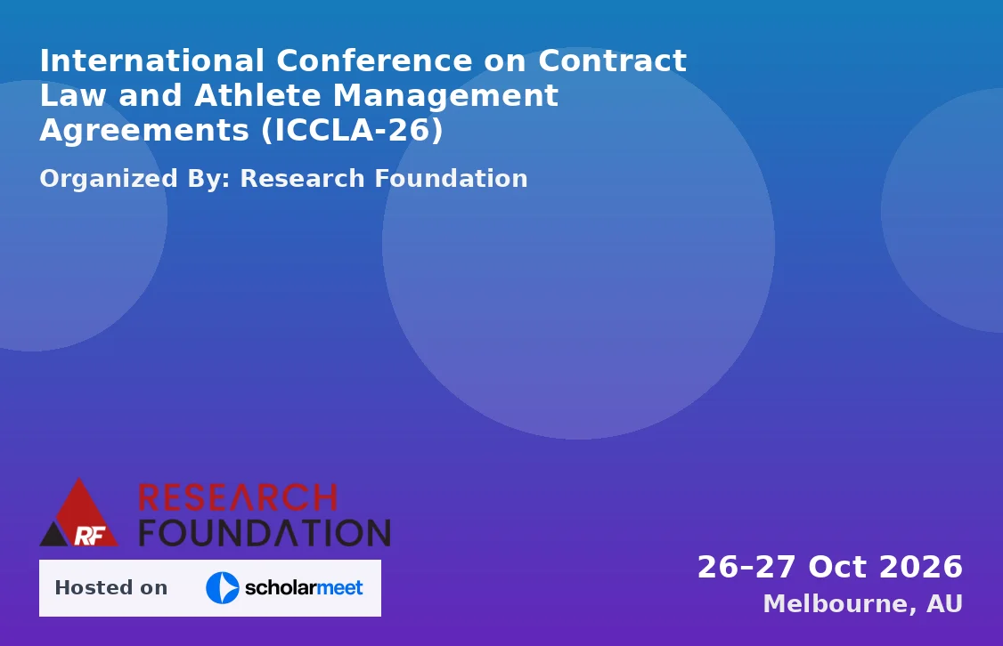 International Conference on Contract Law and Athlete Management Agreements (ICCLA-26)