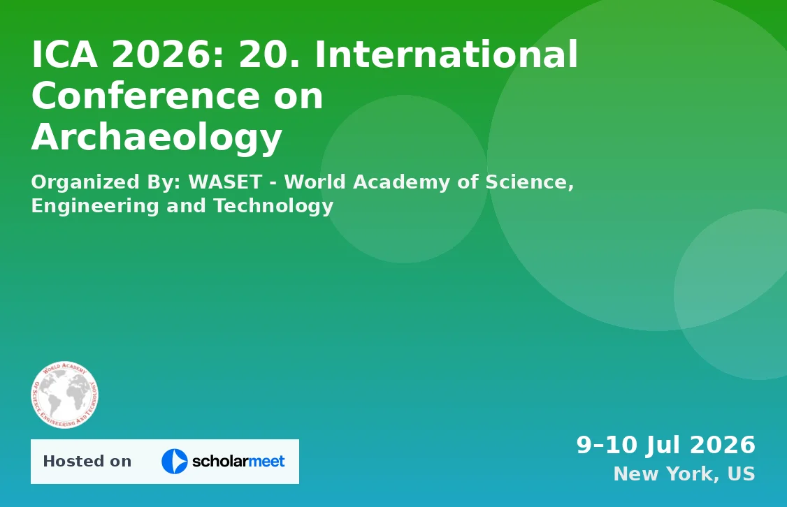 ICA 2026: 20. International Conference on Archaeology
