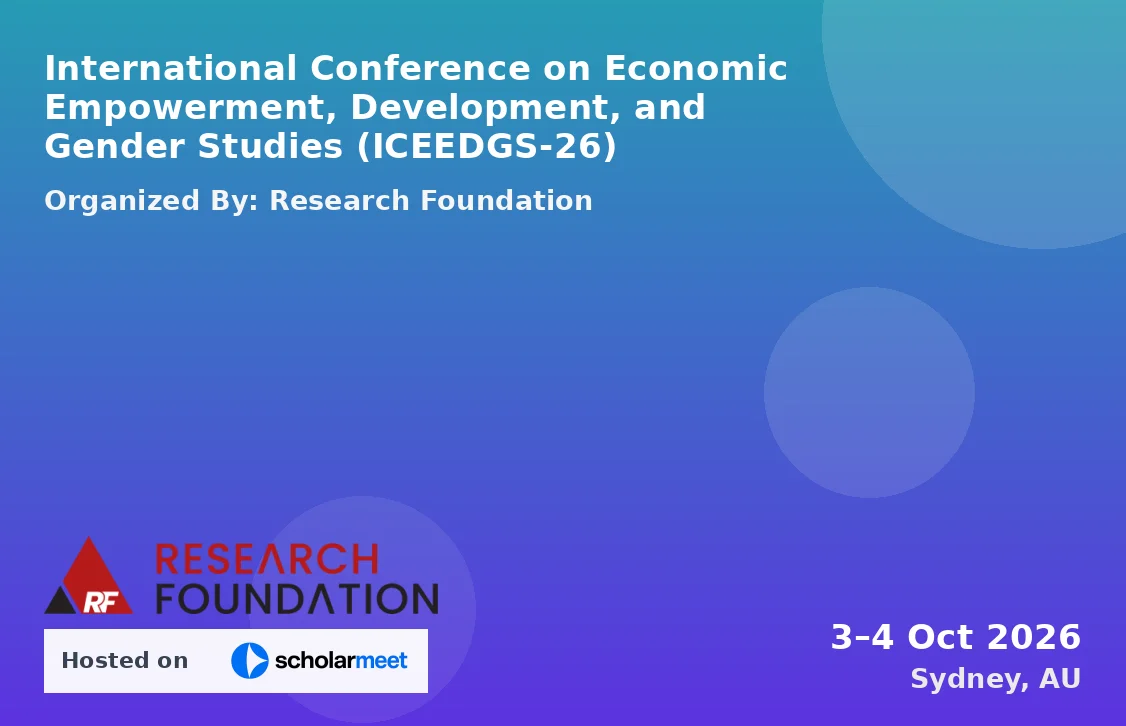 International Conference on Economic Empowerment, Development, and Gender Studies (ICEEDGS-26)