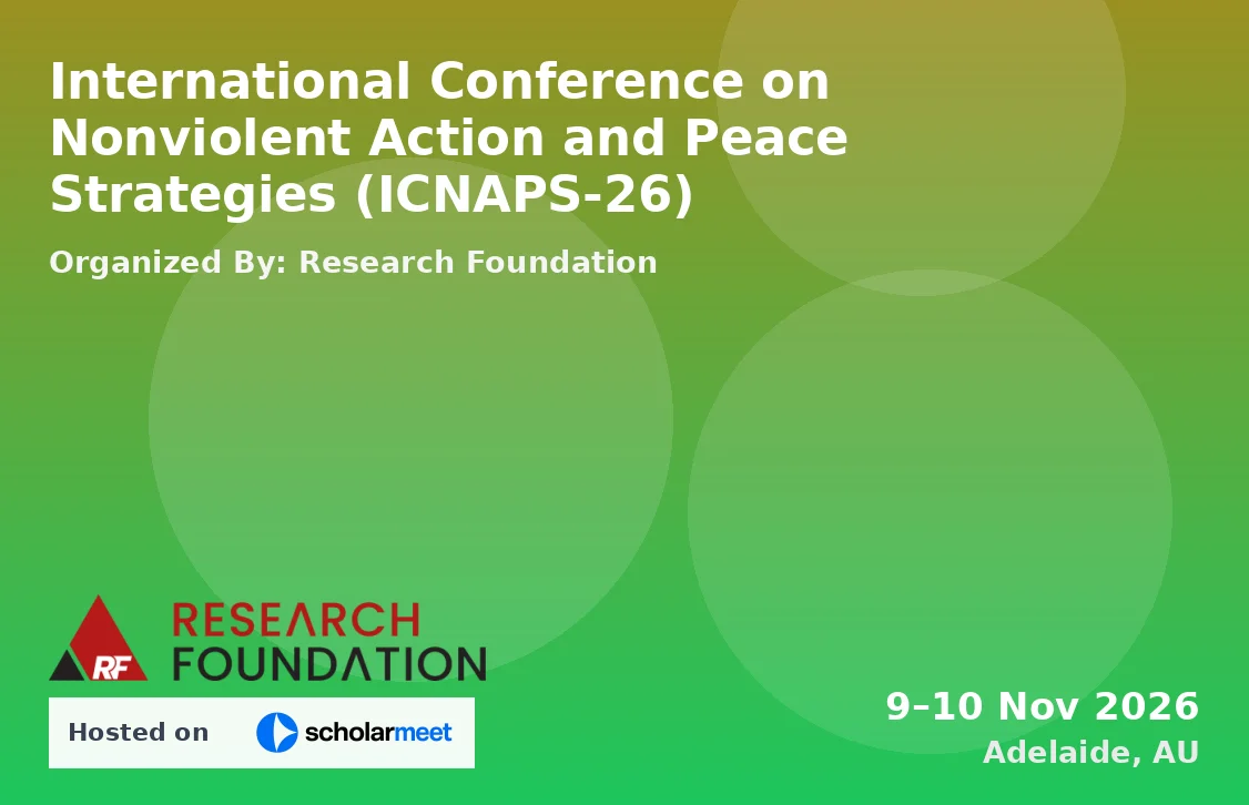 International Conference on Nonviolent Action and Peace Strategies (ICNAPS-26)