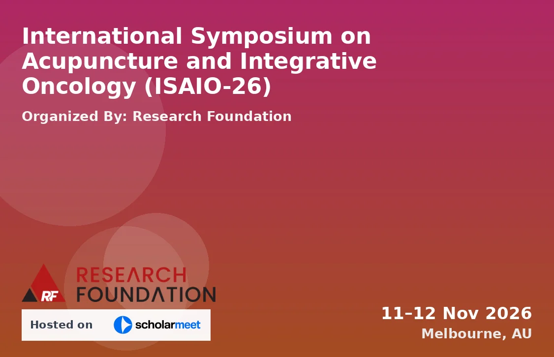 International Symposium on Acupuncture and Integrative Oncology (ISAIO-26)