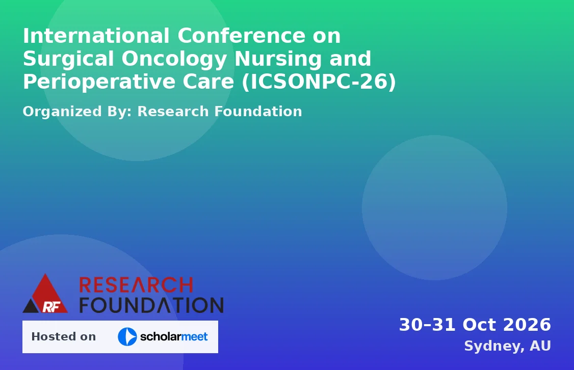 International Conference on Surgical Oncology Nursing and Perioperative Care (ICSONPC-26)