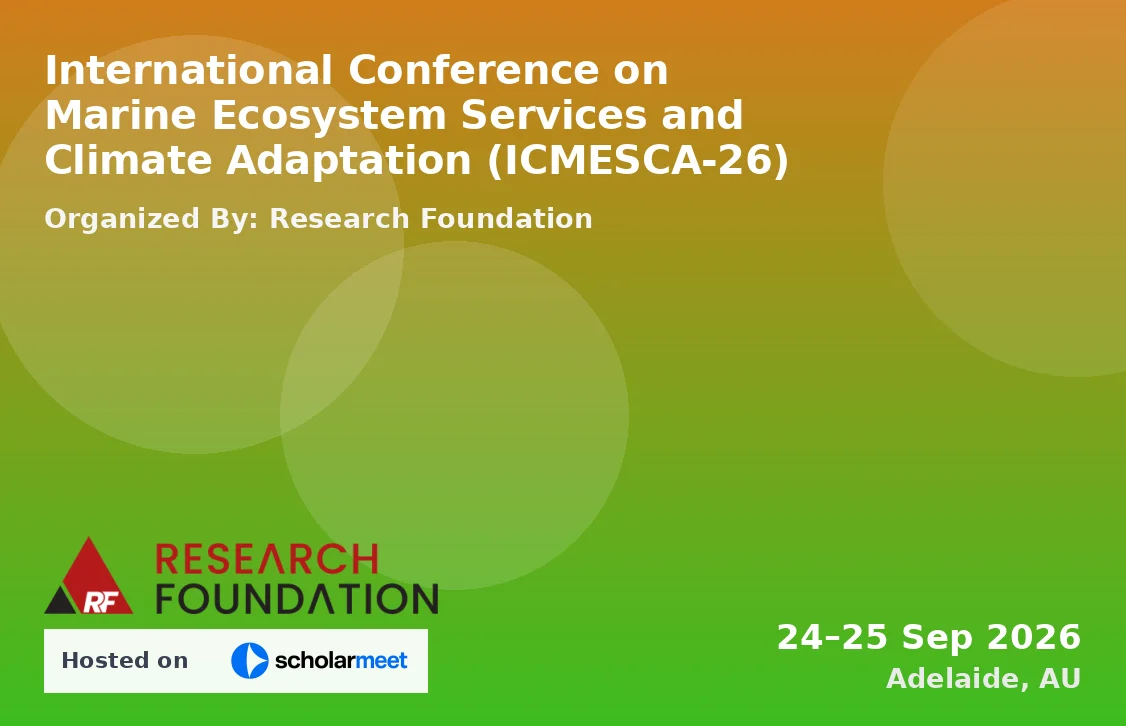 International Conference on Marine Ecosystem Services and Climate Adaptation (ICMESCA-26)
