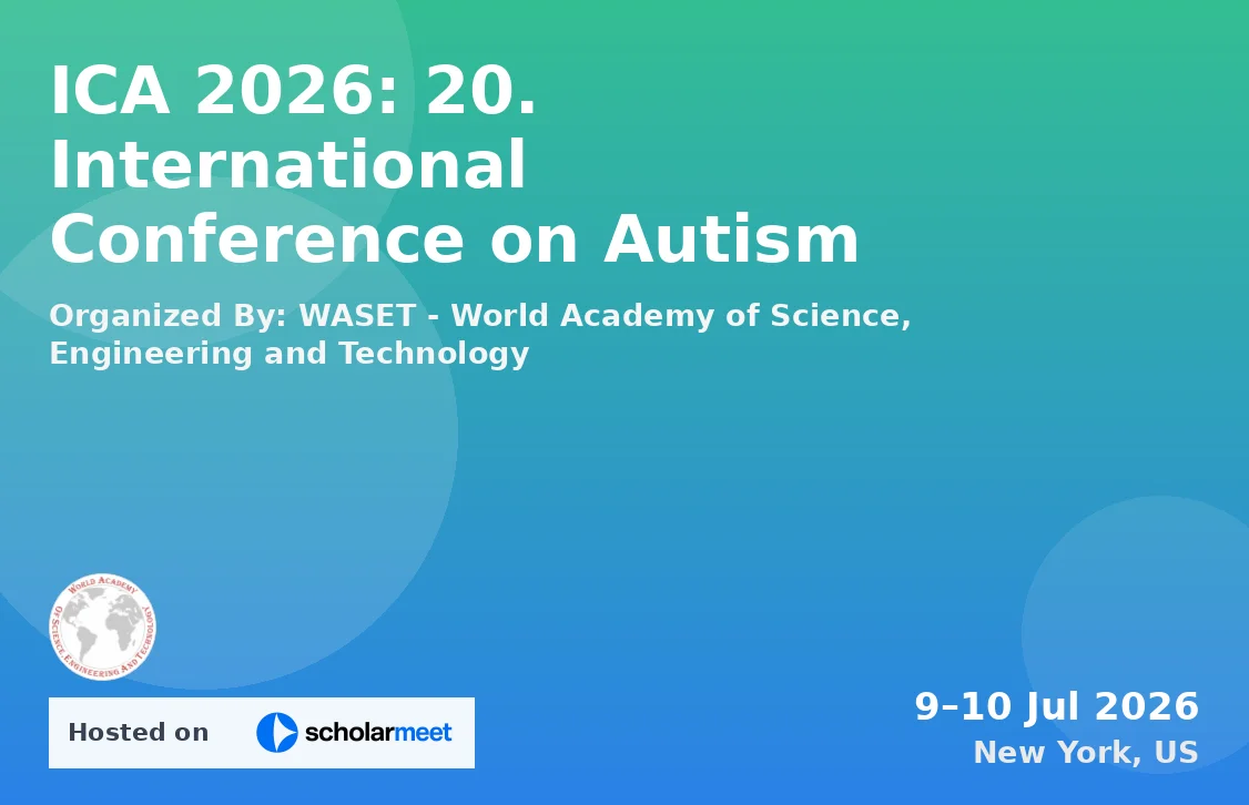ICA 2026: 20. International Conference on Autism