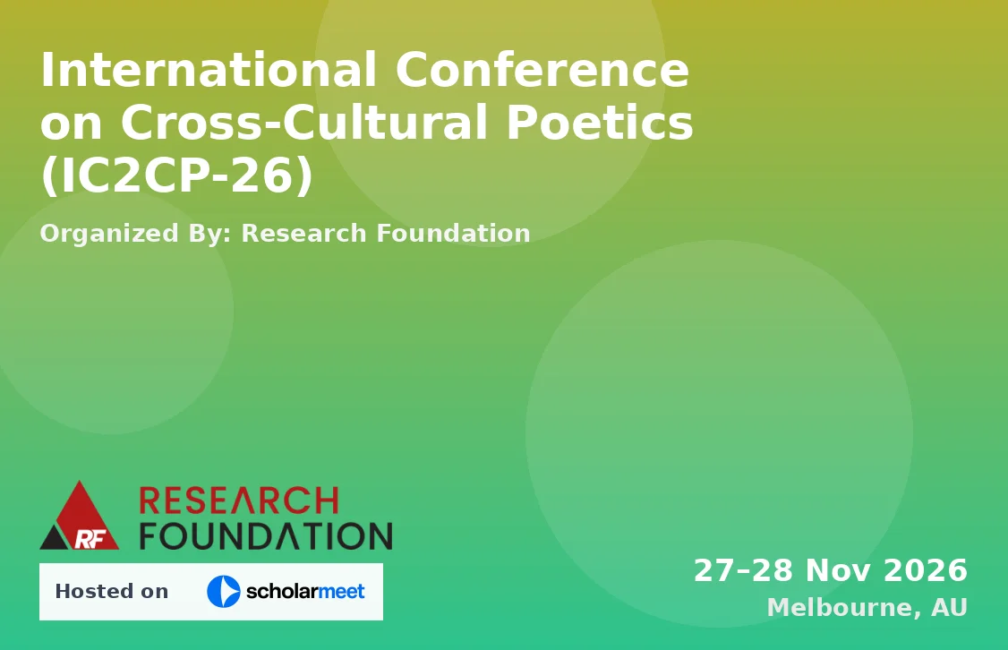 International Conference on Cross-Cultural Poetics (IC2CP-26)
