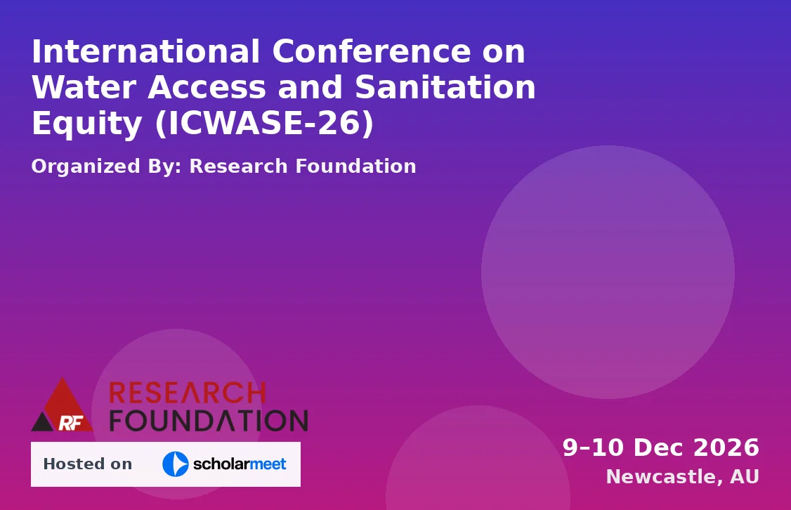 International Conference on Water Access and Sanitation Equity (ICWASE-26)