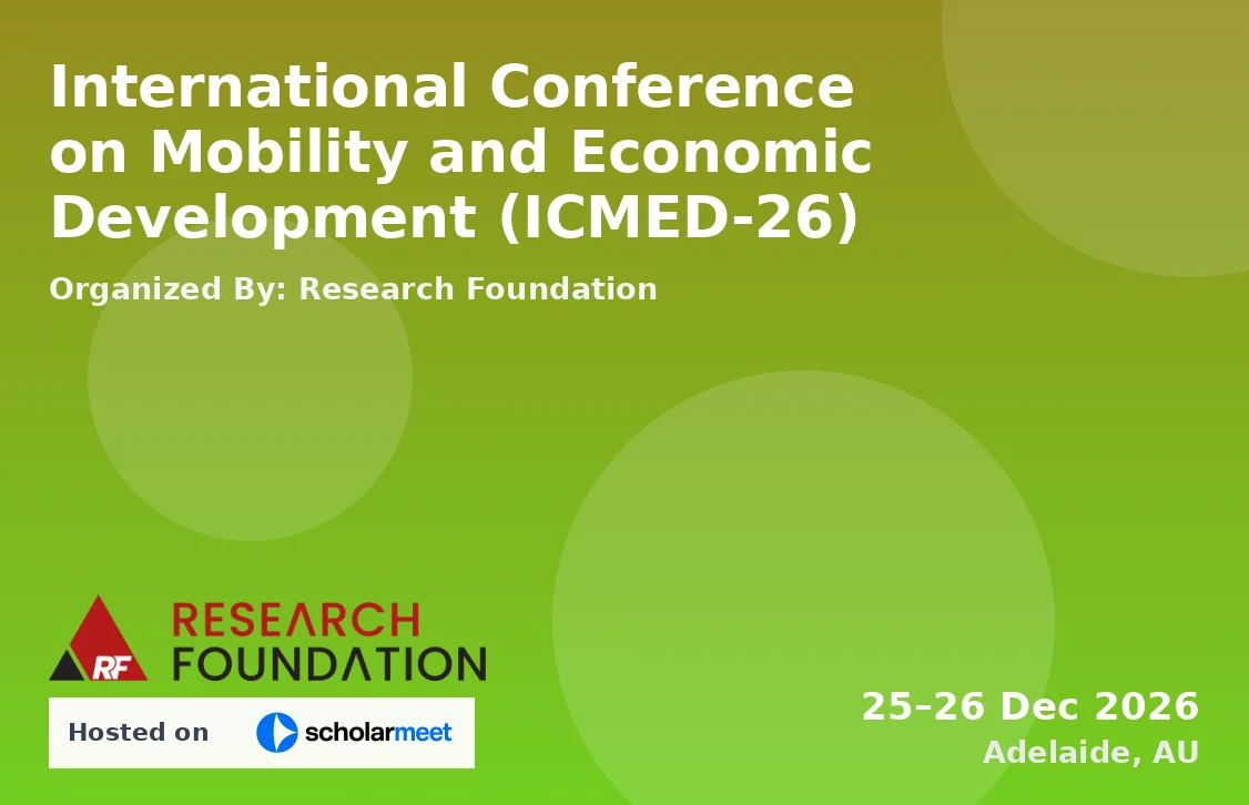 International Conference on Mobility and Economic Development (ICMED-26)