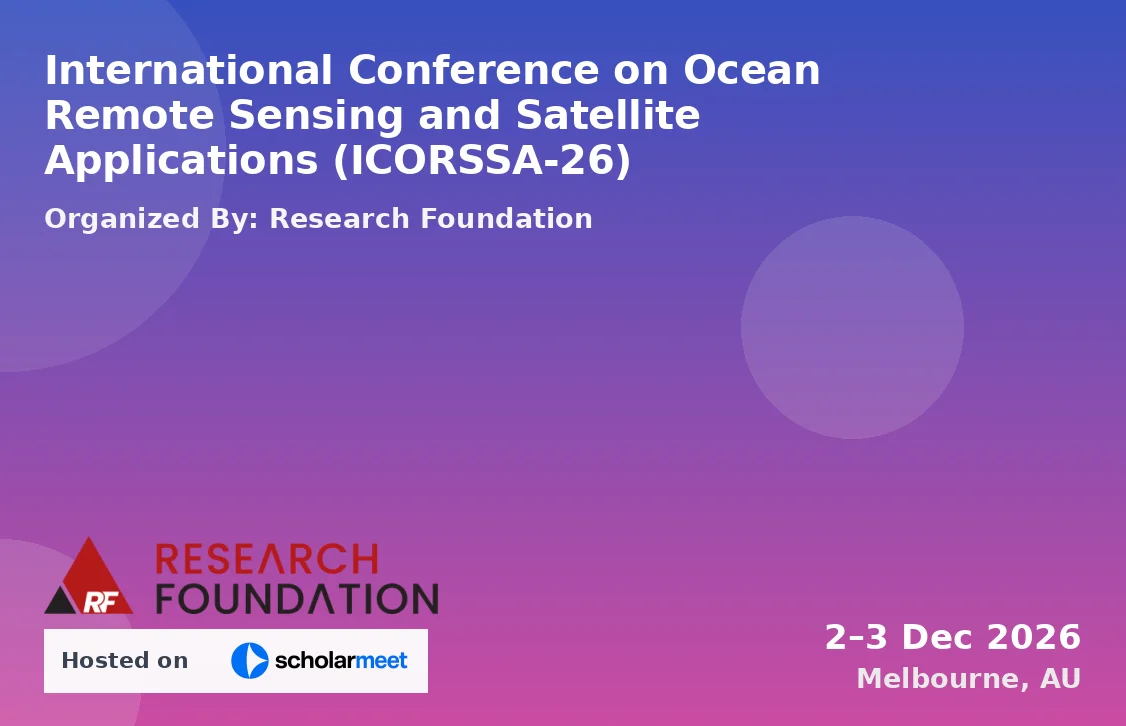 International Conference on Ocean Remote Sensing and Satellite Applications (ICORSSA-26)