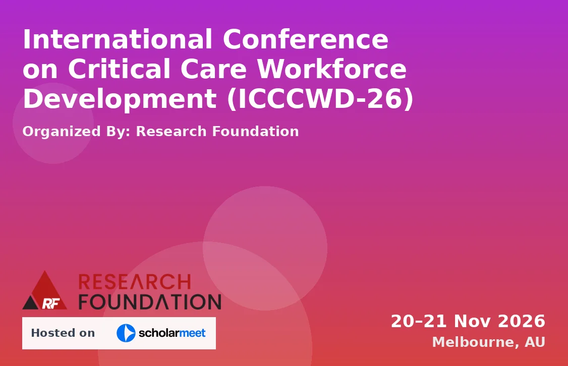 International Conference on Critical Care Workforce Development (ICCCWD-26)