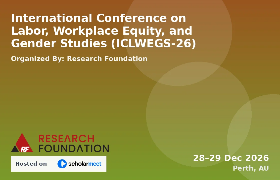International Conference on Labor, Workplace Equity, and Gender Studies (ICLWEGS-26)