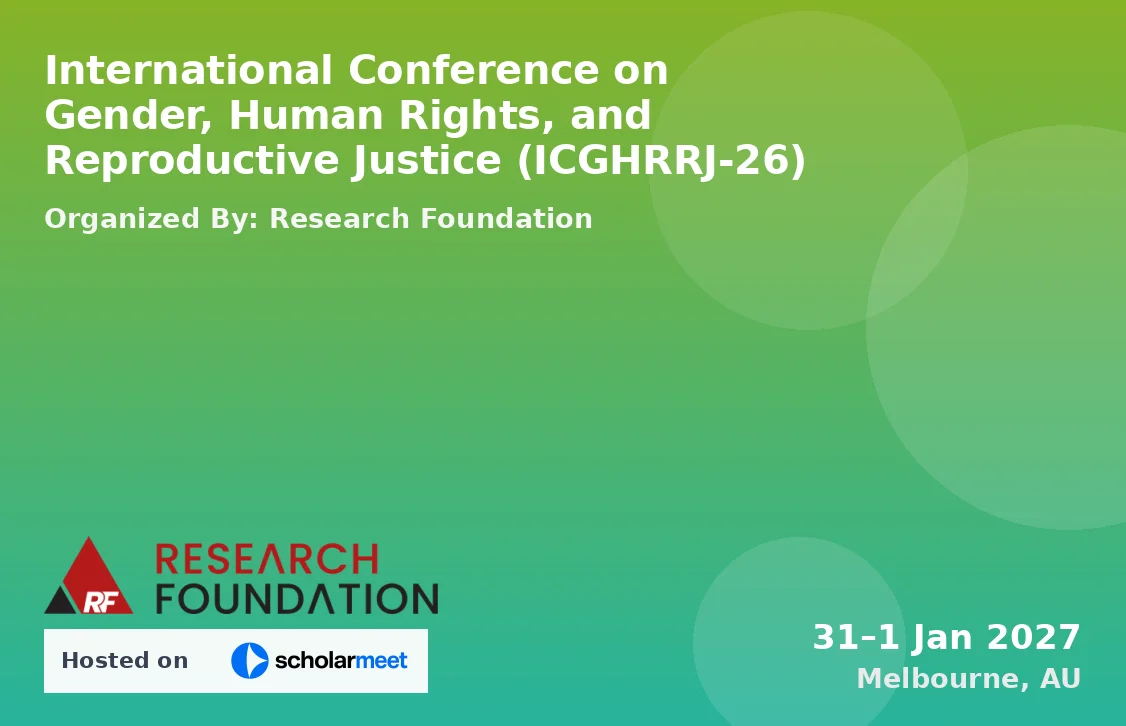 International Conference on Gender, Human Rights, and Reproductive Justice (ICGHRRJ-26)
